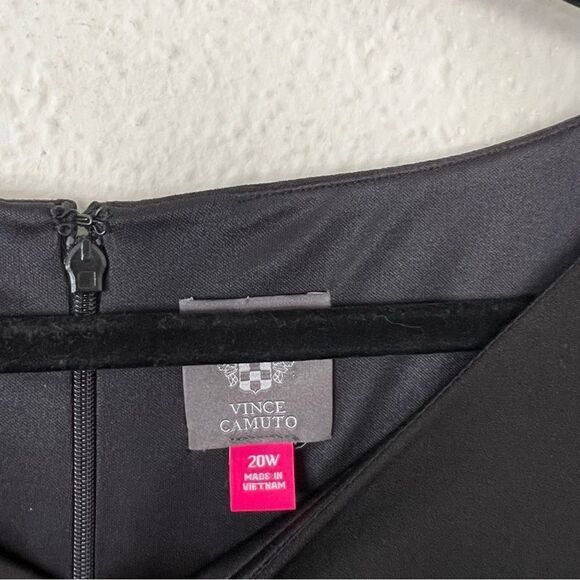 Vince Camuto Black Ruffle Tulip Sleeve Mini Shift Dress NEW Plus Size 20W - Picture 7 of 11